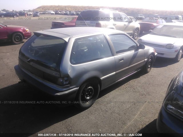 2HGED6355LH570694 - 1990 HONDA CIVIC DX GRAY photo 4