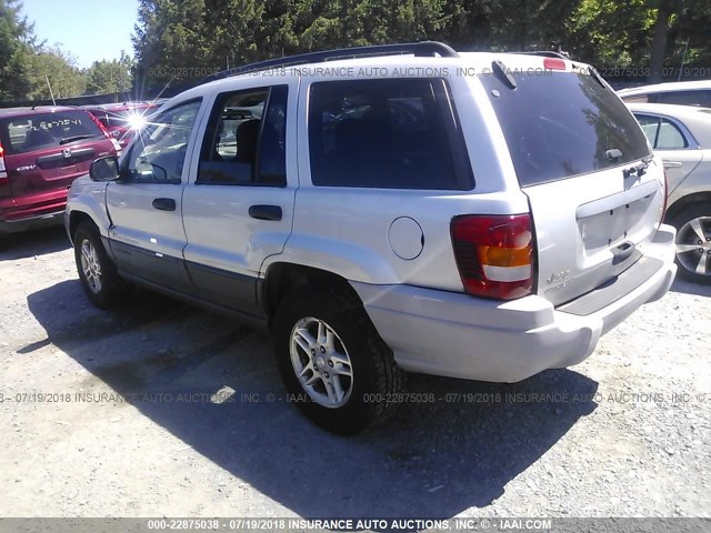 1J4GW48S74C195975 - 2004 JEEP GRAND CHEROKEE LAREDO/COLUMBIA/FREEDOM 银色 照片 3