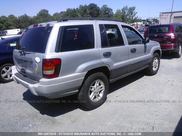 1J4GW48S74C195975 - 2004 JEEP GRAND CHEROKEE LAREDO/COLUMBIA/FREEDOM 银色 照片 4