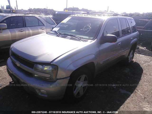 1GNDT13S432167375 - 2003 CHEVROLET TRAILBLAZER  TAN photo 2