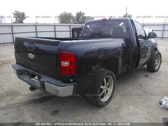 1GCEC14X18Z138681 - 2008 CHEVROLET SILVERADO C1500 BLUE photo 4