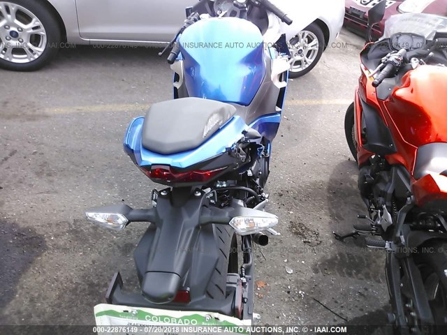 JKAEXKH17JDA13474 - 2018 KAWASAKI EX400 BLUE photo 6