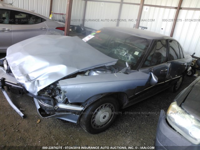 1G4HR52L5SH491159 - 1995 BUICK LESABRE LIMITED BLUE photo 2