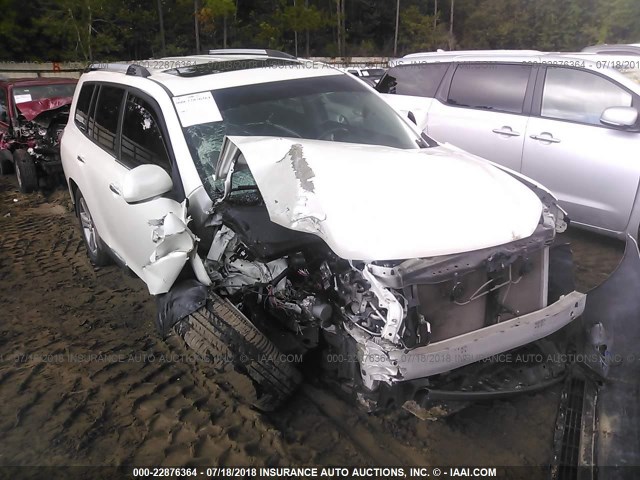 5TDDK3EH1BS044455 - 2011 TOYOTA HIGHLANDER LIMITED WHITE photo 6