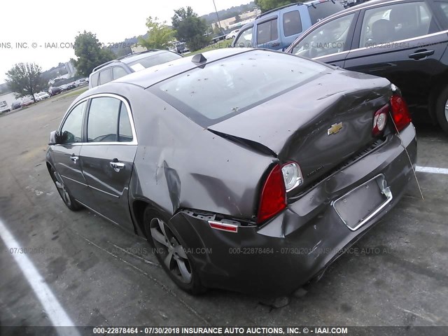 1G1ZC5E03CF183716 - 2012 CHEVROLET MALIBU 1LT მუქი ყავისფერი ფოტო 3