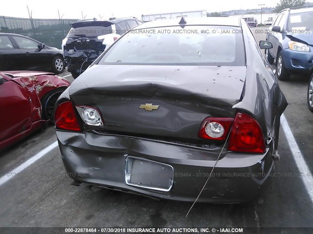1G1ZC5E03CF183716 - 2012 CHEVROLET MALIBU 1LT მუქი ყავისფერი ფოტო 6