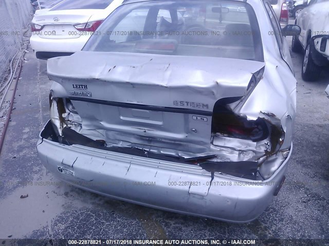 JS2GB41S3Y5184077 - 2000 SUZUKI ESTEEM GL/GLX/GLX SPORT SILVER photo 6