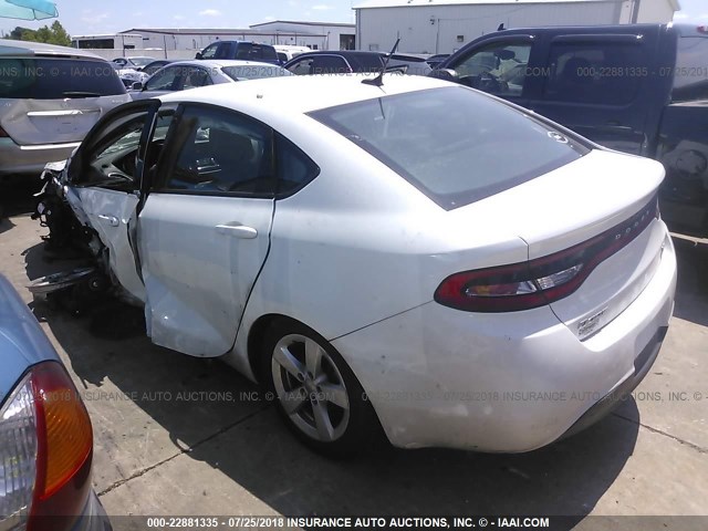 1C3CDFBA1GD689077 - 2016 DODGE DART SXT WHITE photo 3