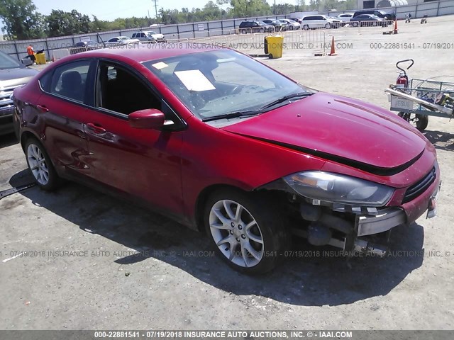 1C3CDFBA2DD334396 - 2013 DODGE DART SXT RED photo 1