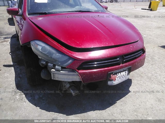 1C3CDFBA2DD334396 - 2013 DODGE DART SXT RED photo 6