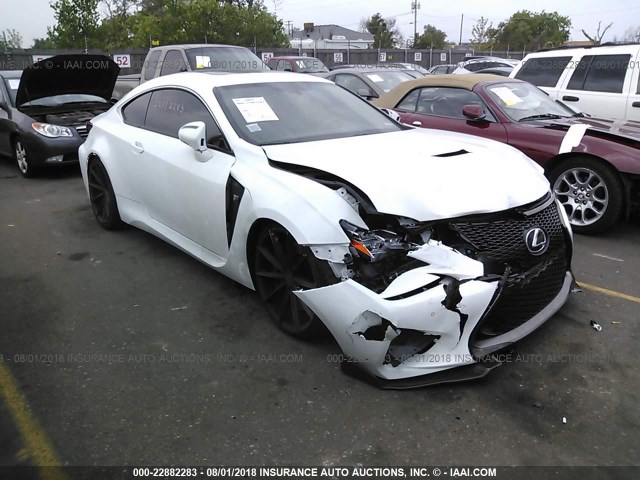 JTHHP5BC9F5001645 - 2015 LEXUS RC-F WHITE photo 1