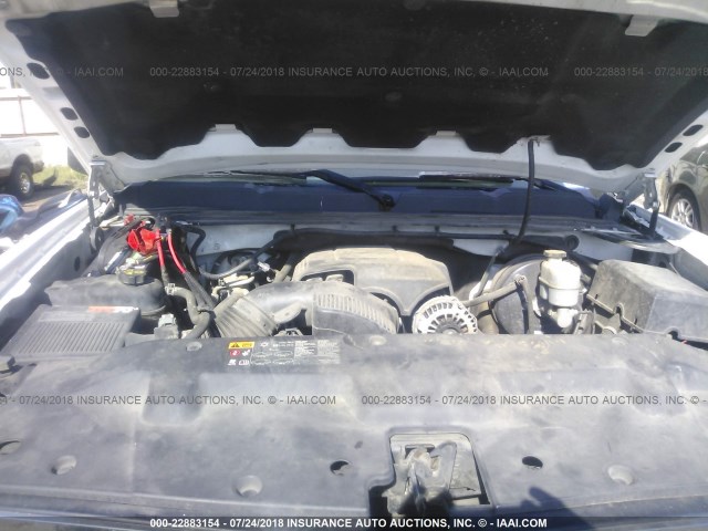 3GCPCSE01CG152900 - 2012 CHEVROLET SILVERADO C1500 LT WHITE photo 10