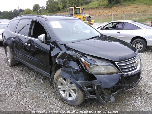 1GNKVGKD9DJ160906 - 2013 CHEVROLET TRAVERSE LT BLACK photo 1