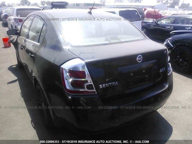 3N1AB61E37L685168 - 2007 NISSAN SENTRA 2.0/2.0S/2.0SL BLACK photo 3