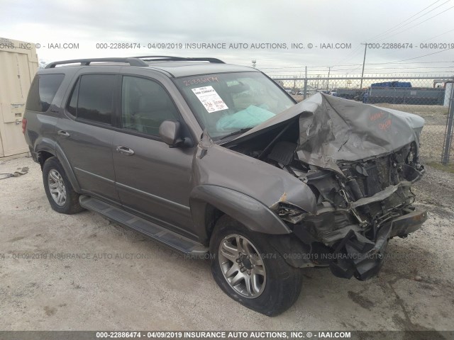 5TDBT48A14S218603 - 2004 TOYOTA SEQUOIA LIMITED GRAY photo 1