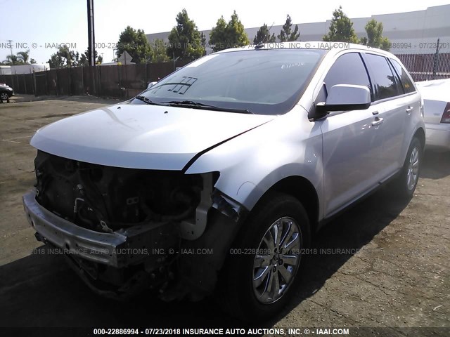 2FMDK38C29BB00555 - 2009 FORD EDGE SEL SILVER photo 2