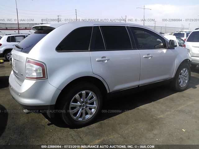 2FMDK38C29BB00555 - 2009 FORD EDGE SEL SILVER photo 4