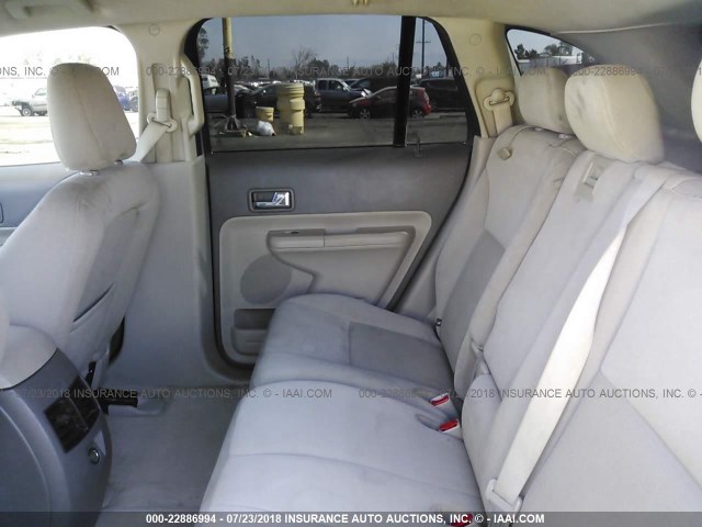 2FMDK38C29BB00555 - 2009 FORD EDGE SEL SILVER photo 8