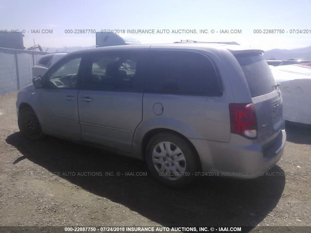 2C4RDGBG9ER354823 - 2014 DODGE GRAND CARAVAN SE GRAY photo 3