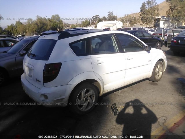 5Y2SL628X4Z426088 - 2004 PONTIAC VIBE WHITE photo 4