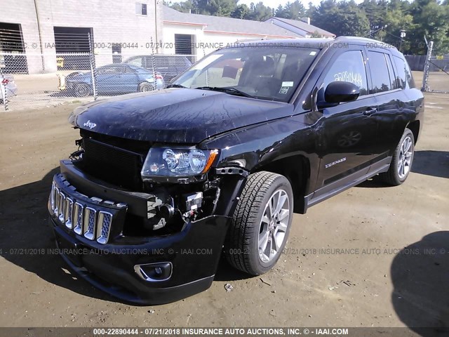 1C4NJDEB9GD724213 - 2016 JEEP COMPASS LATITUDE BLACK photo 2