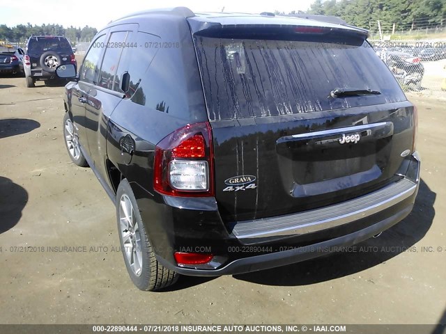 1C4NJDEB9GD724213 - 2016 JEEP COMPASS LATITUDE BLACK photo 3