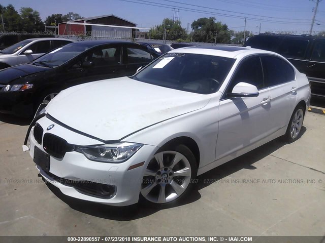 WBA3F9C5XDF484010 - 2013 BMW ACTIVEHYBRID 3  WHITE photo 2