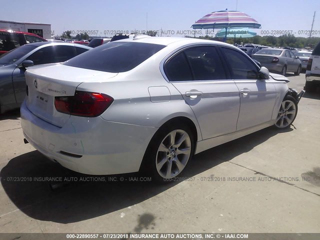 WBA3F9C5XDF484010 - 2013 BMW ACTIVEHYBRID 3  WHITE photo 4