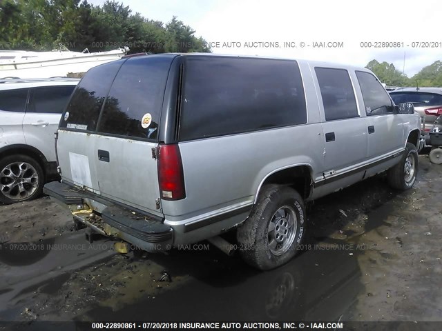 1GCFK16K4RJ353500 - 1994 CHEVROLET SUBURBAN K1500 SILVER photo 4