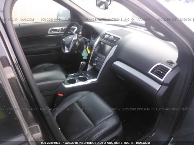 1FM5K7D87EGB50898 - 2014 FORD EXPLORER XLT BLACK photo 5