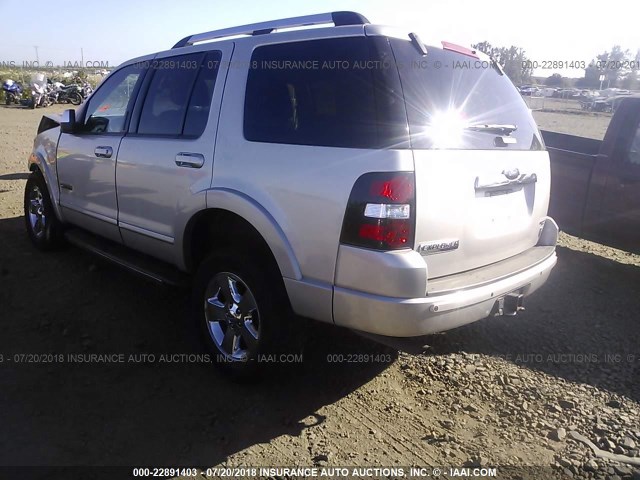 1FMEU75896UB12181 - 2006 FORD EXPLORER LIMITED SILVER photo 3