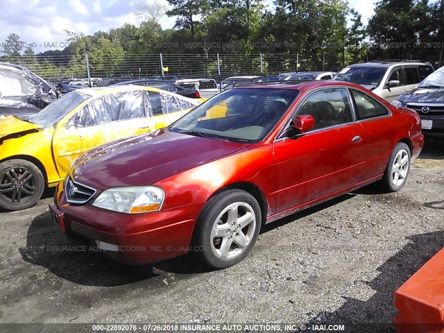 19UYA42621A007070 - 2001 ACURA 3.2CL TYPE-S RED photo 2