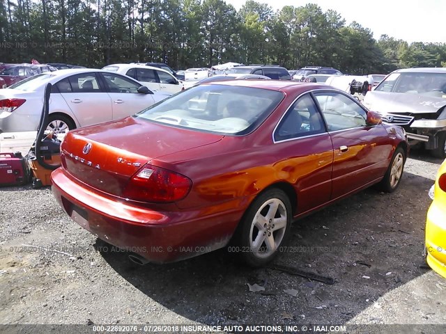 19UYA42621A007070 - 2001 ACURA 3.2CL TYPE-S RED photo 4