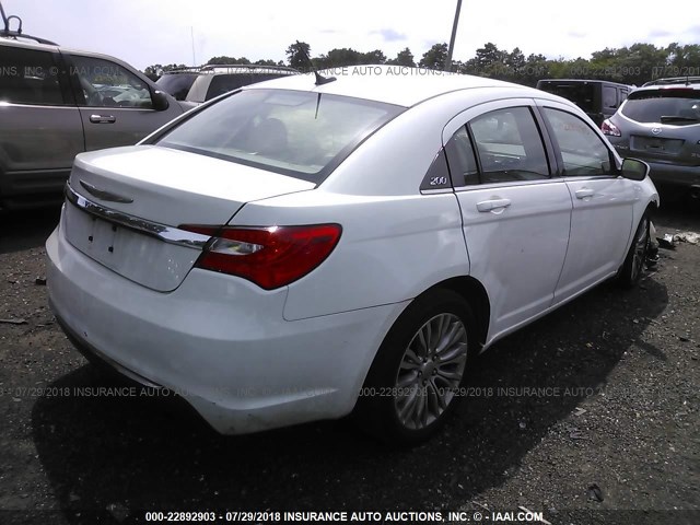 1C3CCBAB8CN248735 - 2012 CHRYSLER 200 LX WHITE photo 4