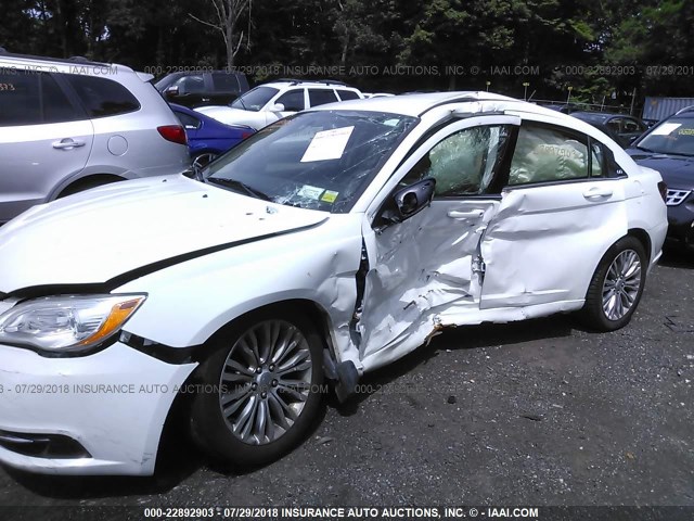 1C3CCBAB8CN248735 - 2012 CHRYSLER 200 LX WHITE photo 6