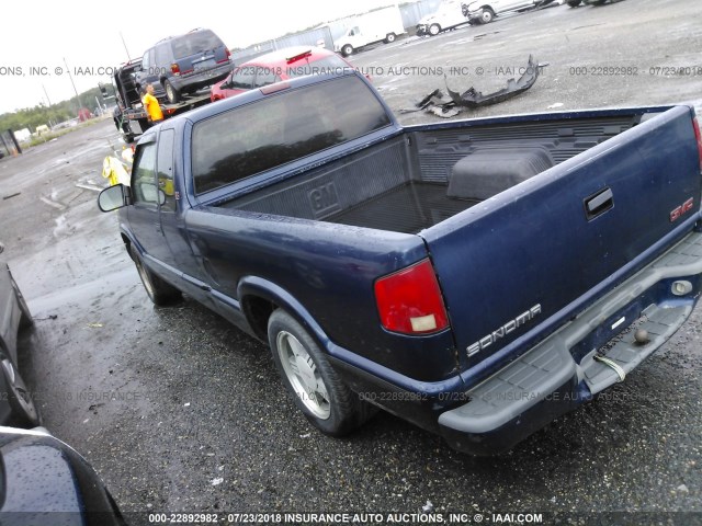 1GTCS1941W8538879 - 1998 GMC SONOMA BLUE photo 3