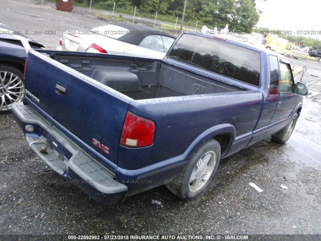 1GTCS1941W8538879 - 1998 GMC SONOMA BLUE photo 4