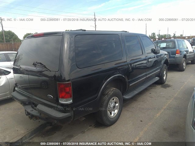 1FMNU43S73ED31949 - 2003 FORD EXCURSION LIMITED BLACK photo 4