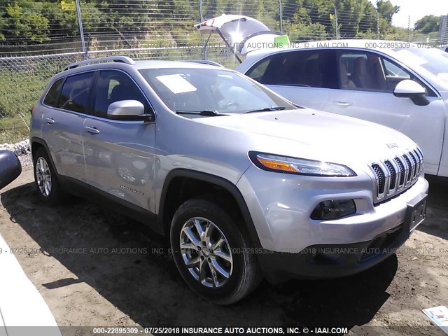 1C4PJMCB1GW260771 - 2016 JEEP CHEROKEE LATITUDE SILVER photo 1