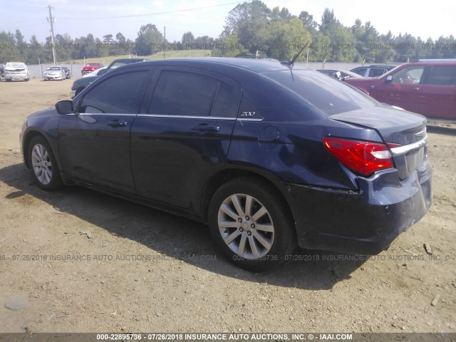 1C3CCBBG3DN703261 - 2013 CHRYSLER 200 TOURING Dark Blue photo 3