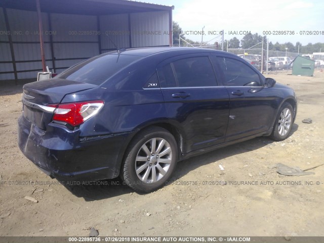 1C3CCBBG3DN703261 - 2013 CHRYSLER 200 TOURING Dark Blue photo 4