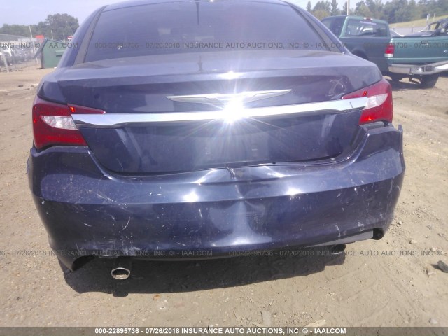 1C3CCBBG3DN703261 - 2013 CHRYSLER 200 TOURING Dark Blue photo 6