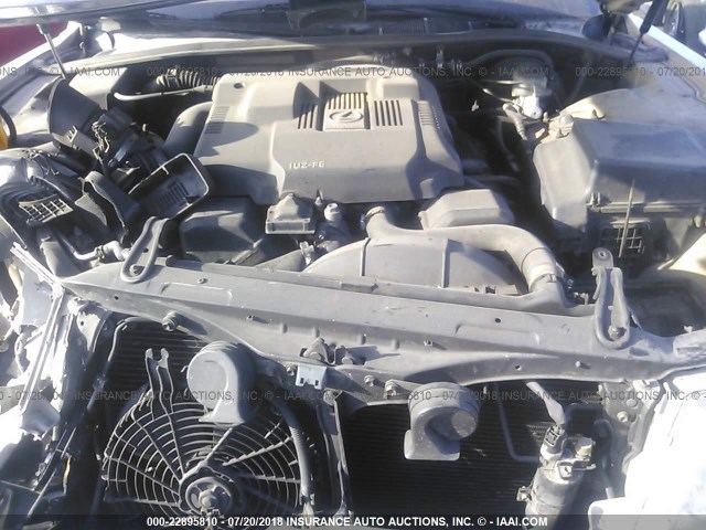 JT8BH22F0T0041357 - 1996 LEXUS LS 400 GOLD photo 10