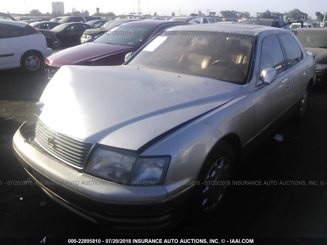 JT8BH22F0T0041357 - 1996 LEXUS LS 400 GOLD photo 2