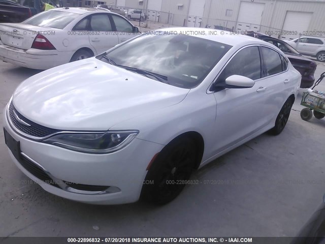 1C3CCCAB4FN590287 - 2015 CHRYSLER 200 LIMITED WHITE photo 2