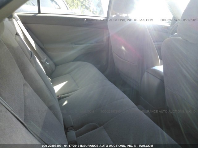 JTDBE32K130183083 - 2003 TOYOTA CAMRY LE/XLE BEIGE photo 8