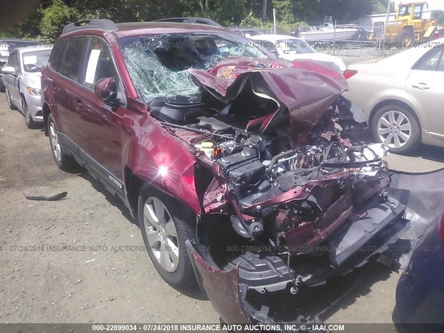 4S4BRDGC7B2378423 - 2011 SUBARU OUTBACK 3.6R PREMIUM BURGUNDY photo 1