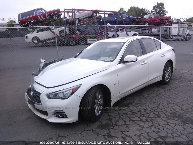 JN1BV7AR2EM704378 - 2014 INFINITI Q50 PREMIUM/SPORT WHITE photo 2