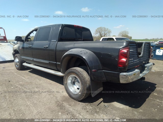 3D7MX49A97G778471 - 2007 DODGE RAM 3500 BLACK photo 3