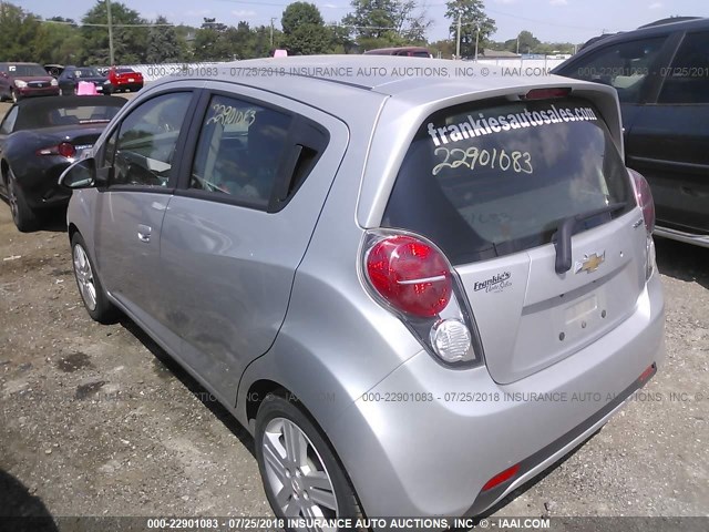 KL8CD6S94FC791133 - 2015 CHEVROLET SPARK 1LT SILVER photo 3